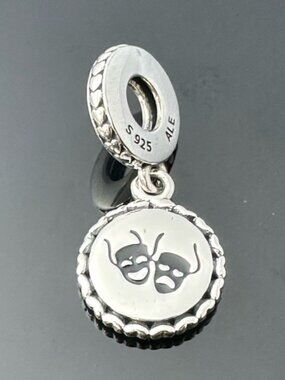 Pandora Theater Actor Masks The World is Your Stage Silver Charm